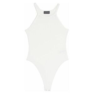 Danielle Bernstein Tank Top Bodysuit Women's 3X White Soft Stretchy NEW‎